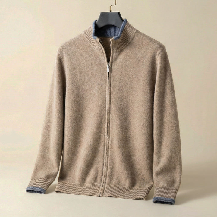 Stefano Zip Knit Cardigan