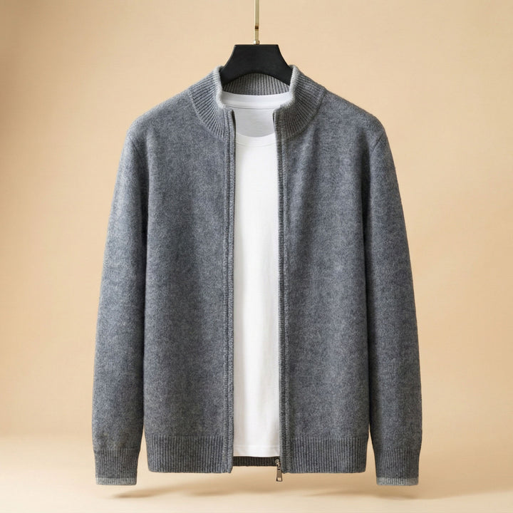 Stefano Zip Knit Cardigan