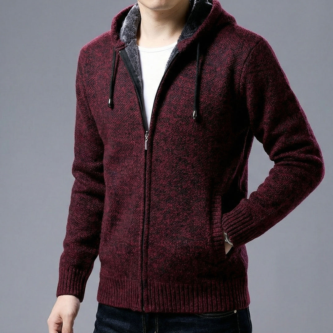 Federico Textured Zip Hoodie