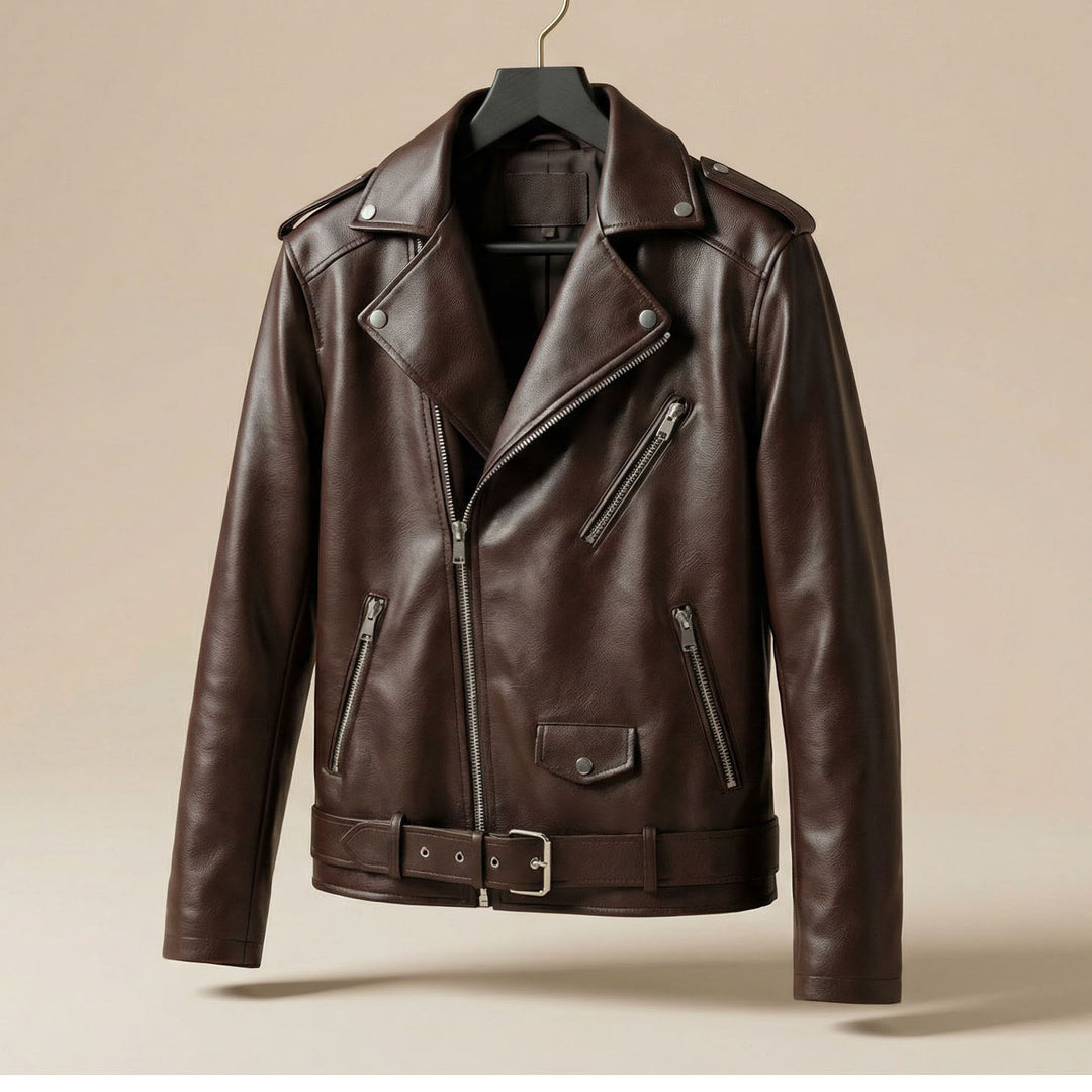 Vittorio Leather Biker Jacket