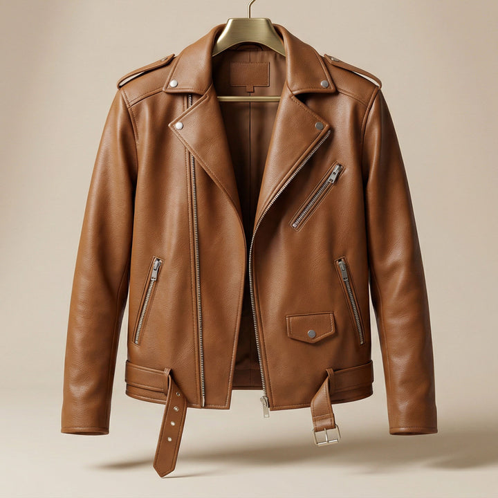 Vittorio Leather Biker Jacket