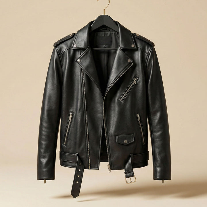 Vittorio Leather Biker Jacket