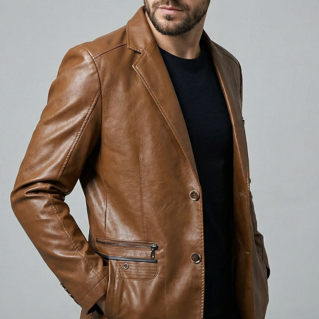 Ricardo Leather Blazer