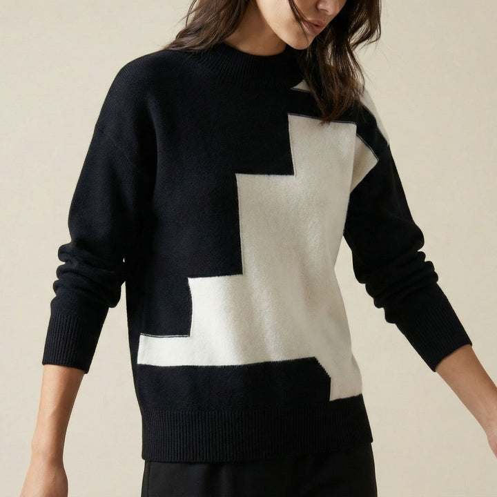 Valentina Graphic Knit Sweater