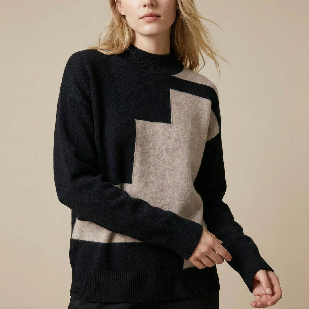 Valentina Graphic Knit Sweater