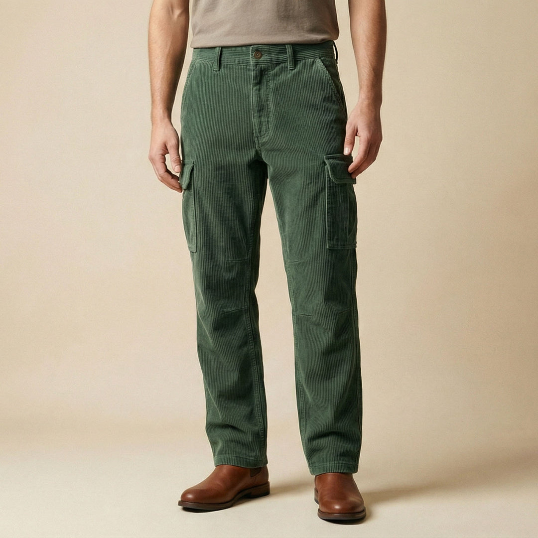 Alessandro Corduroy Cargo Trousers