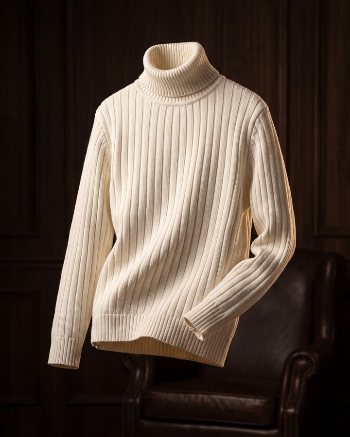Pio Ribbed Turtleneck Sweater