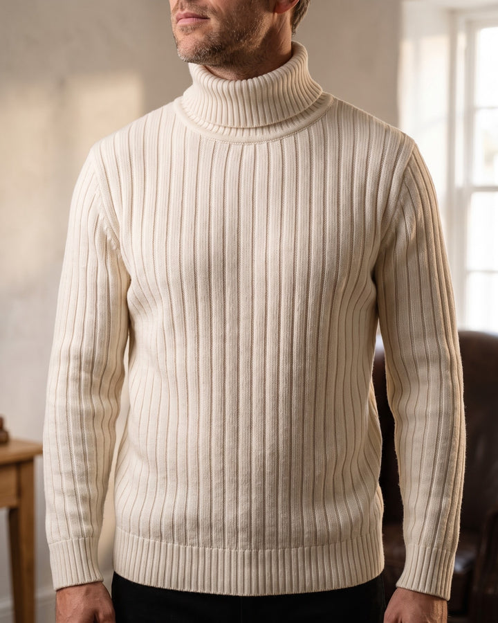 Pio Ribbed Turtleneck Sweater