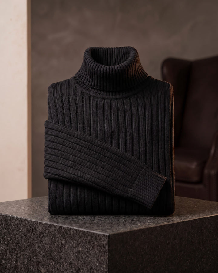 Pio Ribbed Turtleneck Sweater