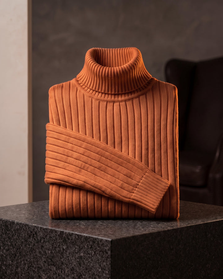 Pio Ribbed Turtleneck Sweater