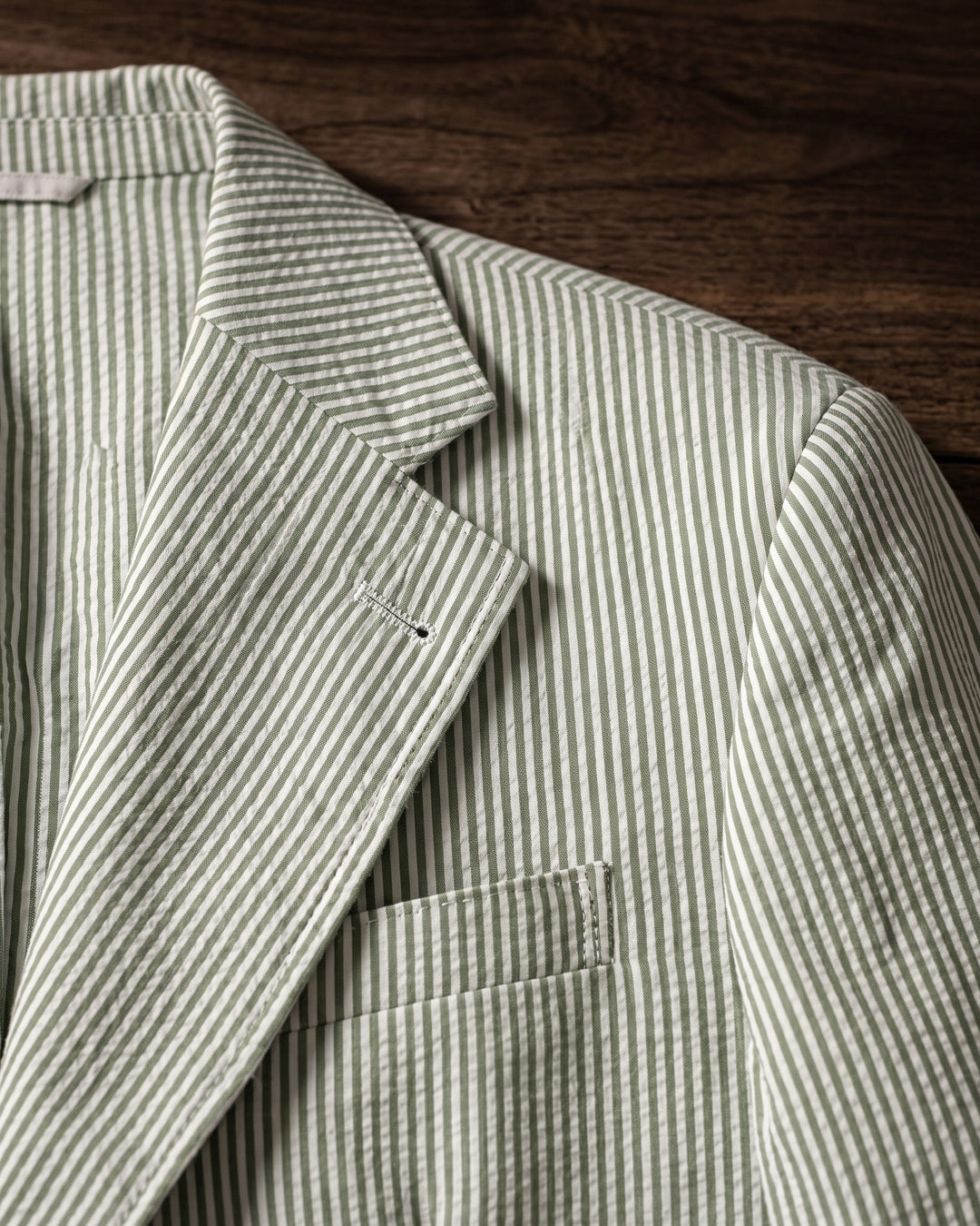 Roberto Cotton Seersucker Suit Set