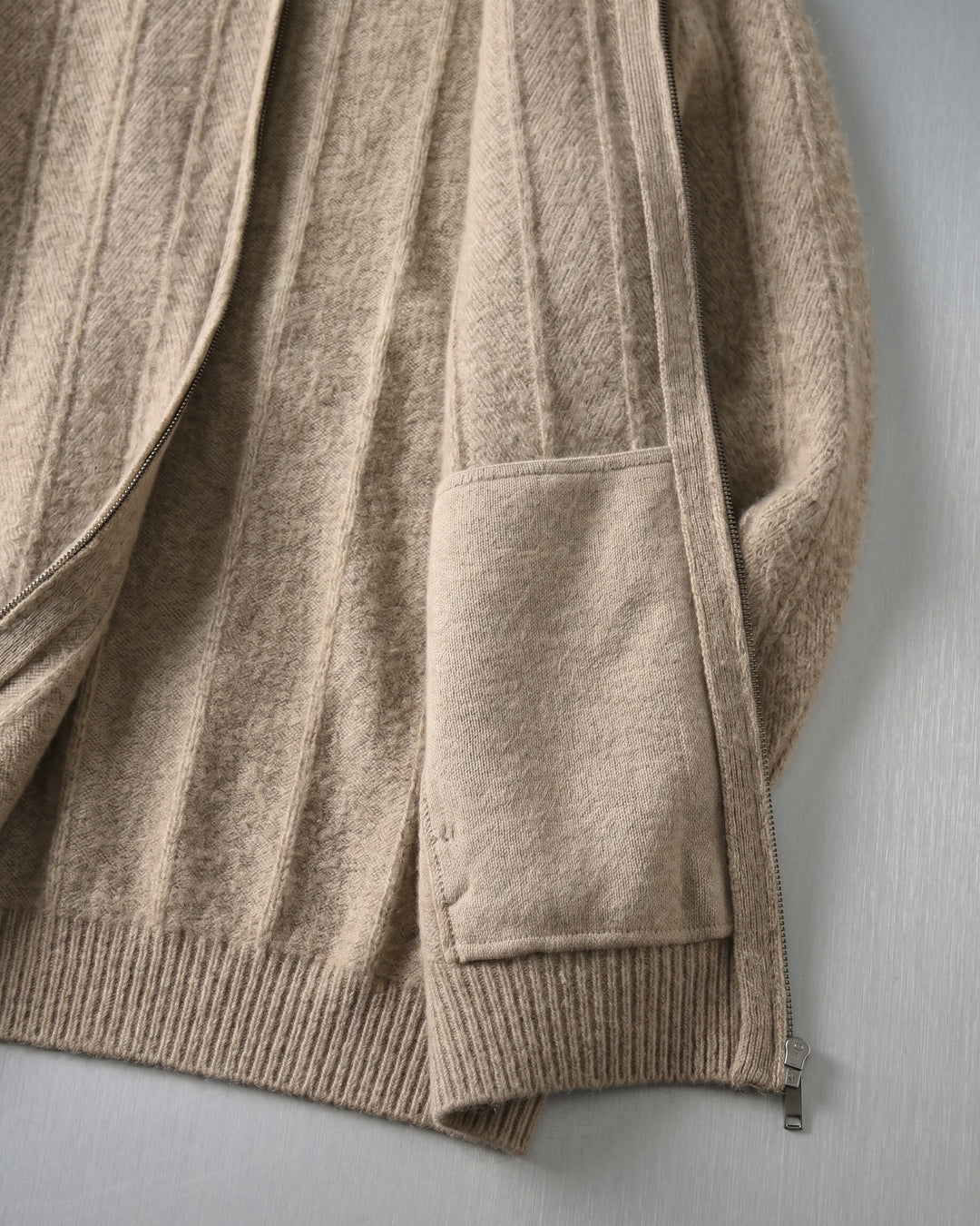 Serafino Cashmere Zip-Up Cardigan