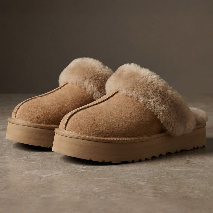Amara Plush Platform Slipper