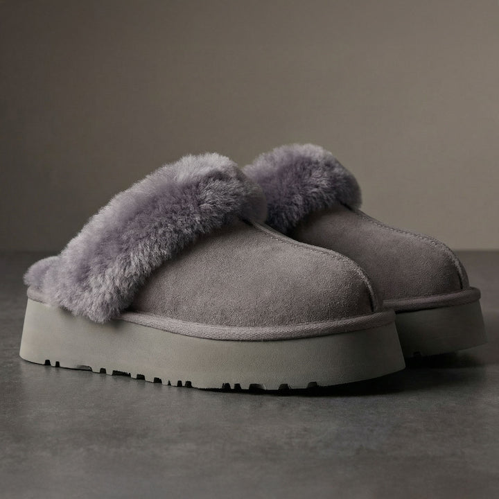 Amara Plush Platform Slipper