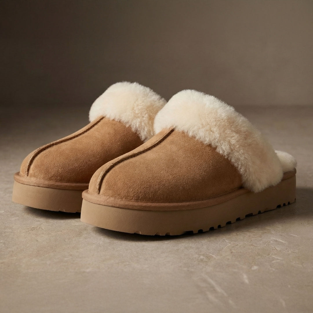 Amara Plush Platform Slipper
