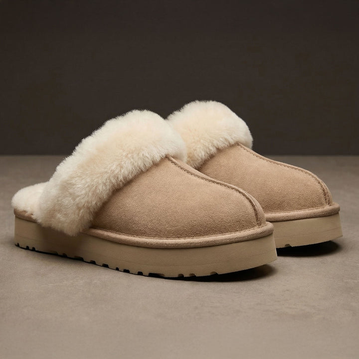 Amara Plush Platform Slipper
