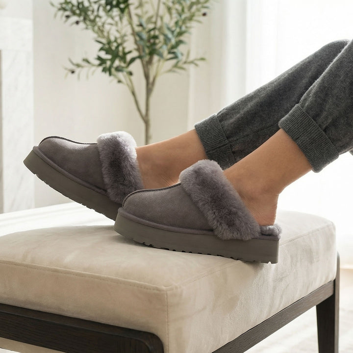 Amara Plush Platform Slipper