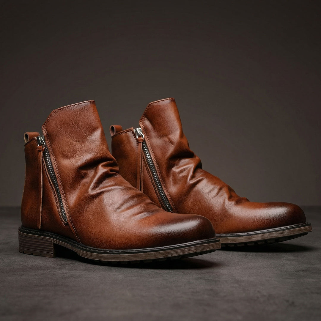 Nico Leather Zip Boot
