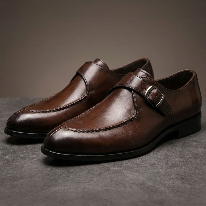 Marcello Leather Monk Strap Shoe