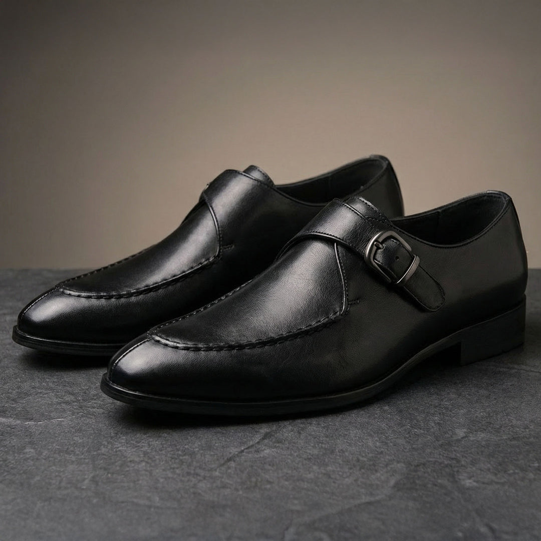 Marcello Leather Monk Strap Shoe
