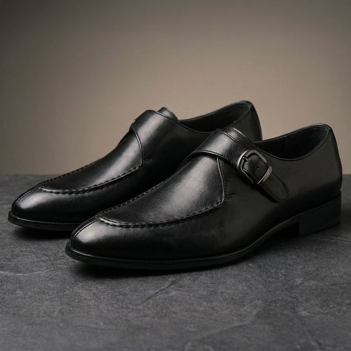 Marcello Leather Monk Strap Shoe