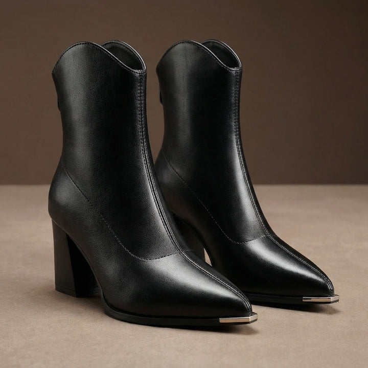 Valeria Leather Ankle Boot