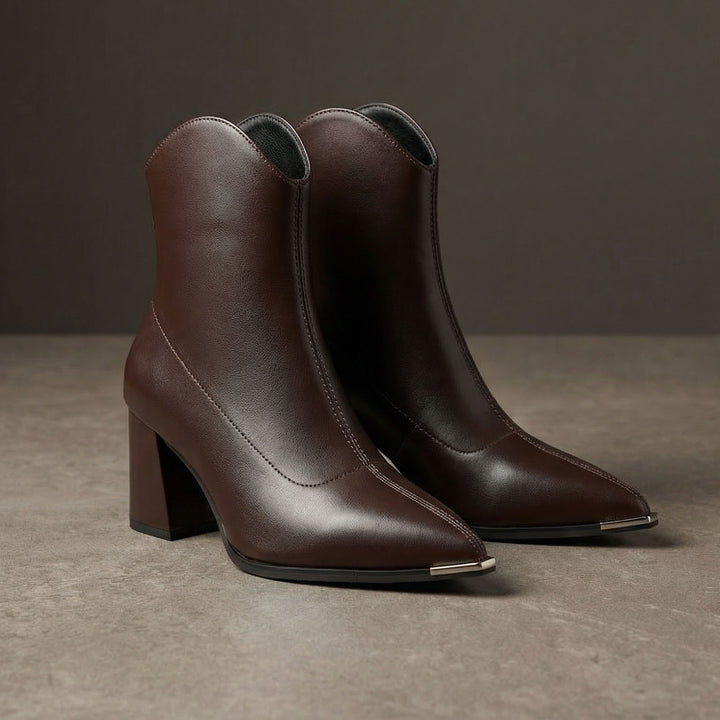 Valeria Leather Ankle Boot