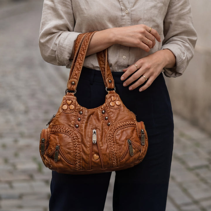 Isabella Leather Utility Handbag