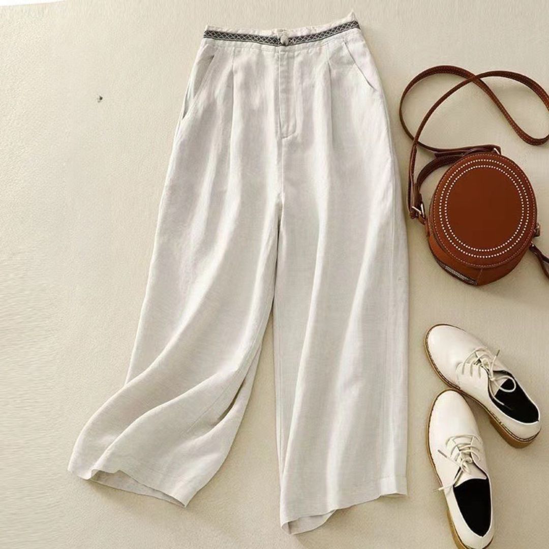 Inès Wide-Leg Summer Pants