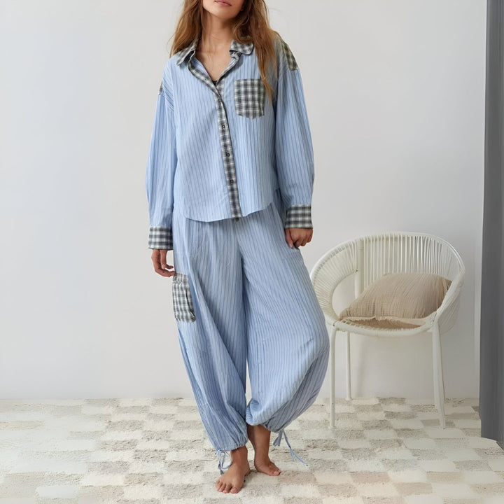 Chiara Relaxed Plaid Pyjama Set