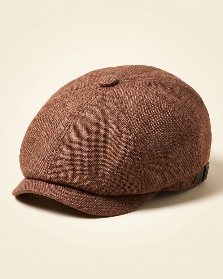 Virgilio Textured Woven Newsboy Cap