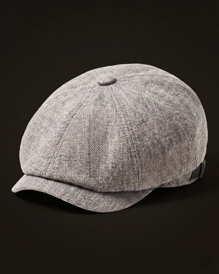 Virgilio Textured Woven Newsboy Cap