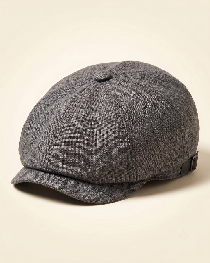 Virgilio Textured Woven Newsboy Cap