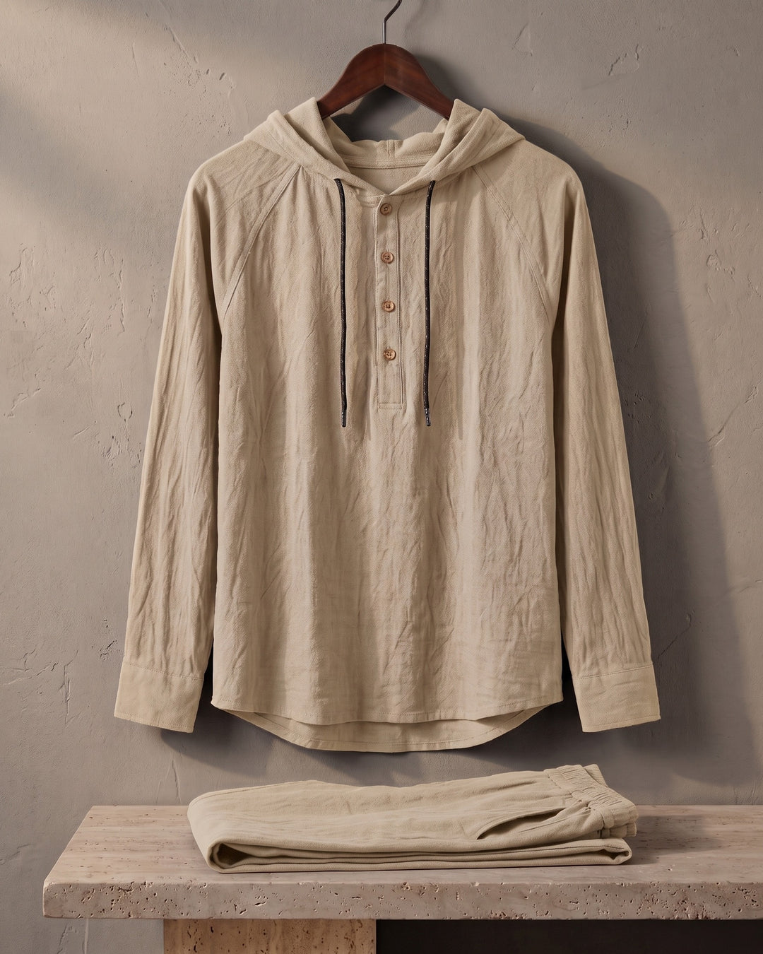 Vittorio Linen Hoodie Set