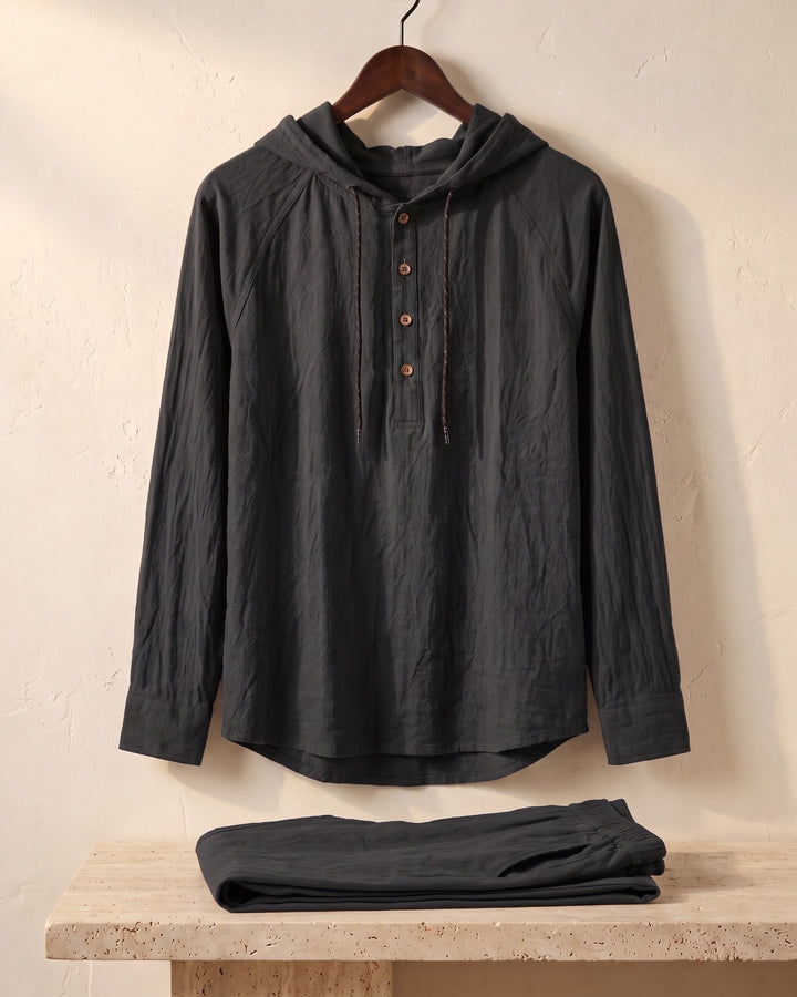 Vittorio Linen Hoodie Set