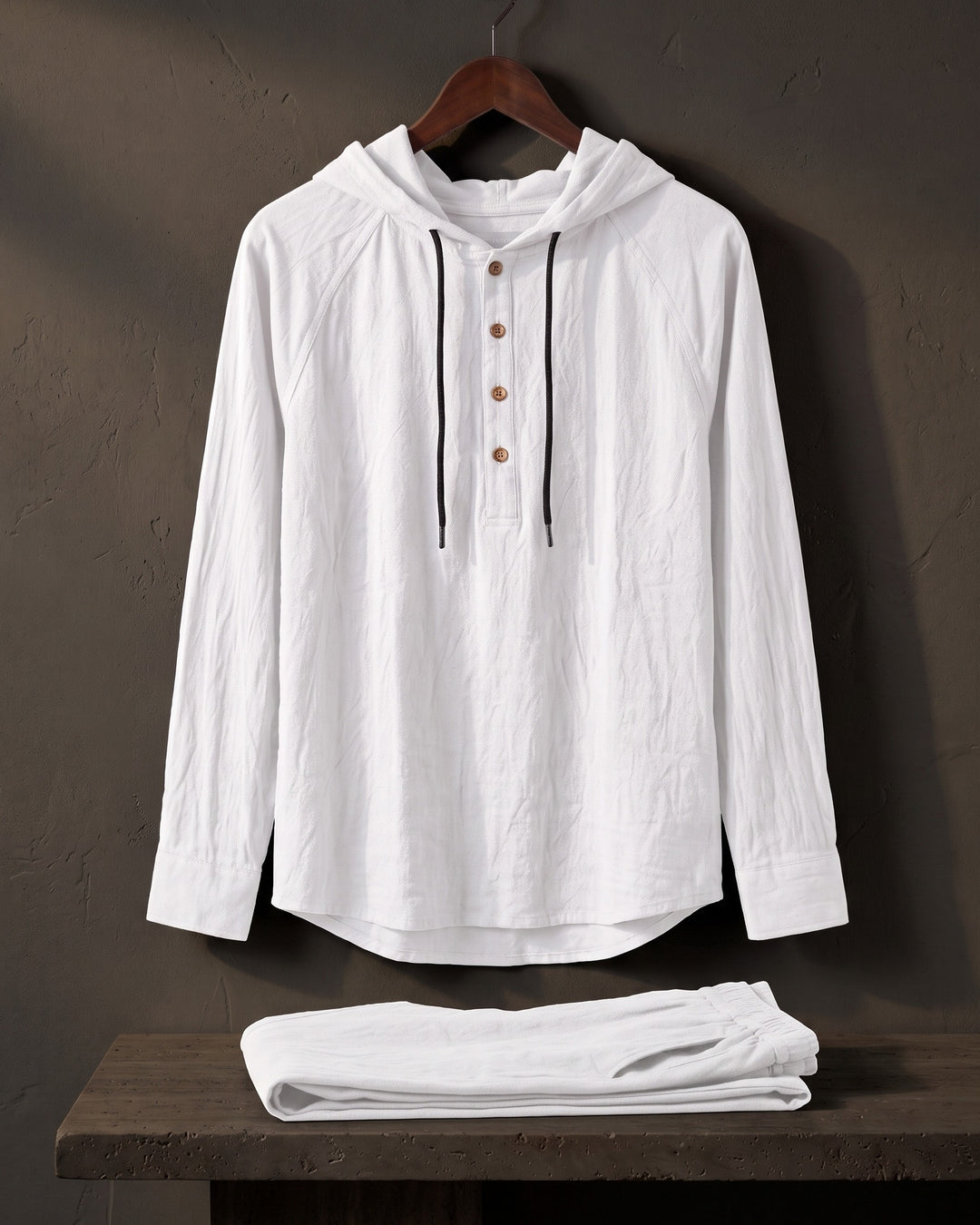 Vittorio Linen Hoodie Set
