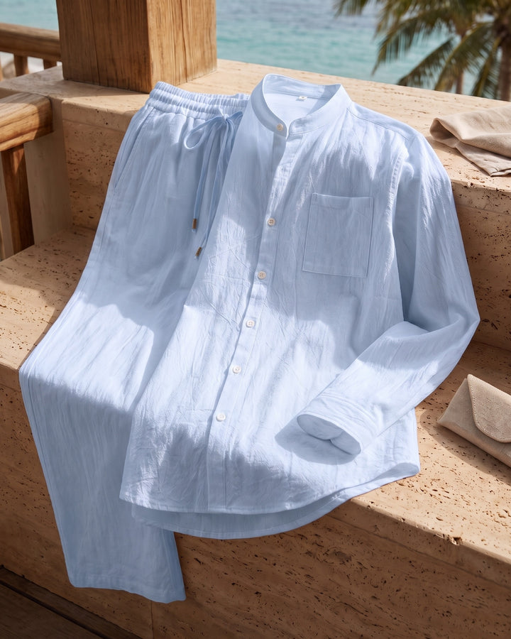 Zeno Linen Shirt and Trouser Set